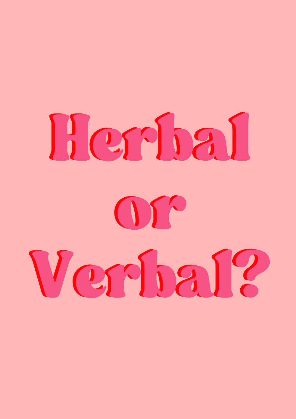 Herbal or Verbal Print - Image 2